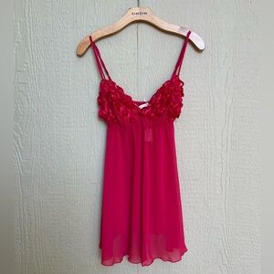 Vintage Y2K Victoria’s Secret red slip dress